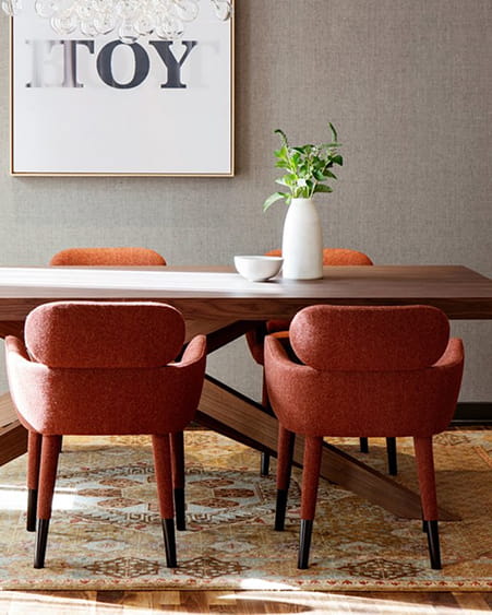 dining table in suite