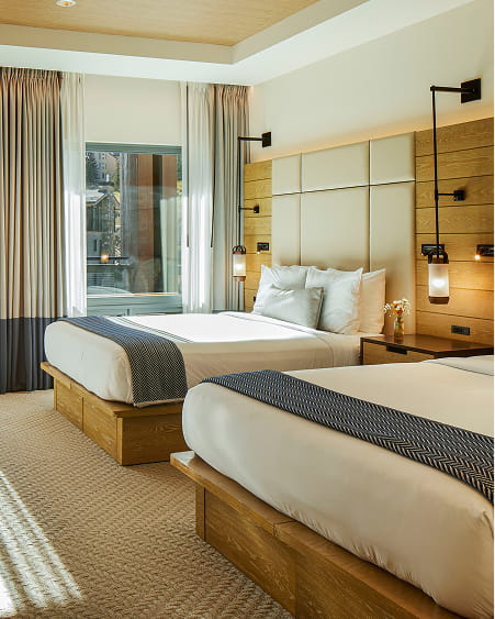 two queens in guest room