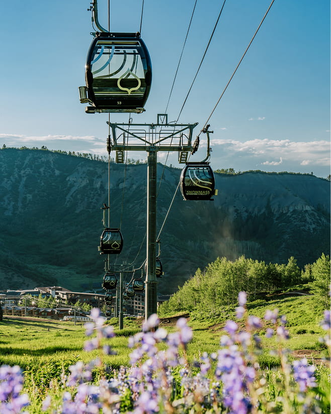 snowmass gondola in the summer