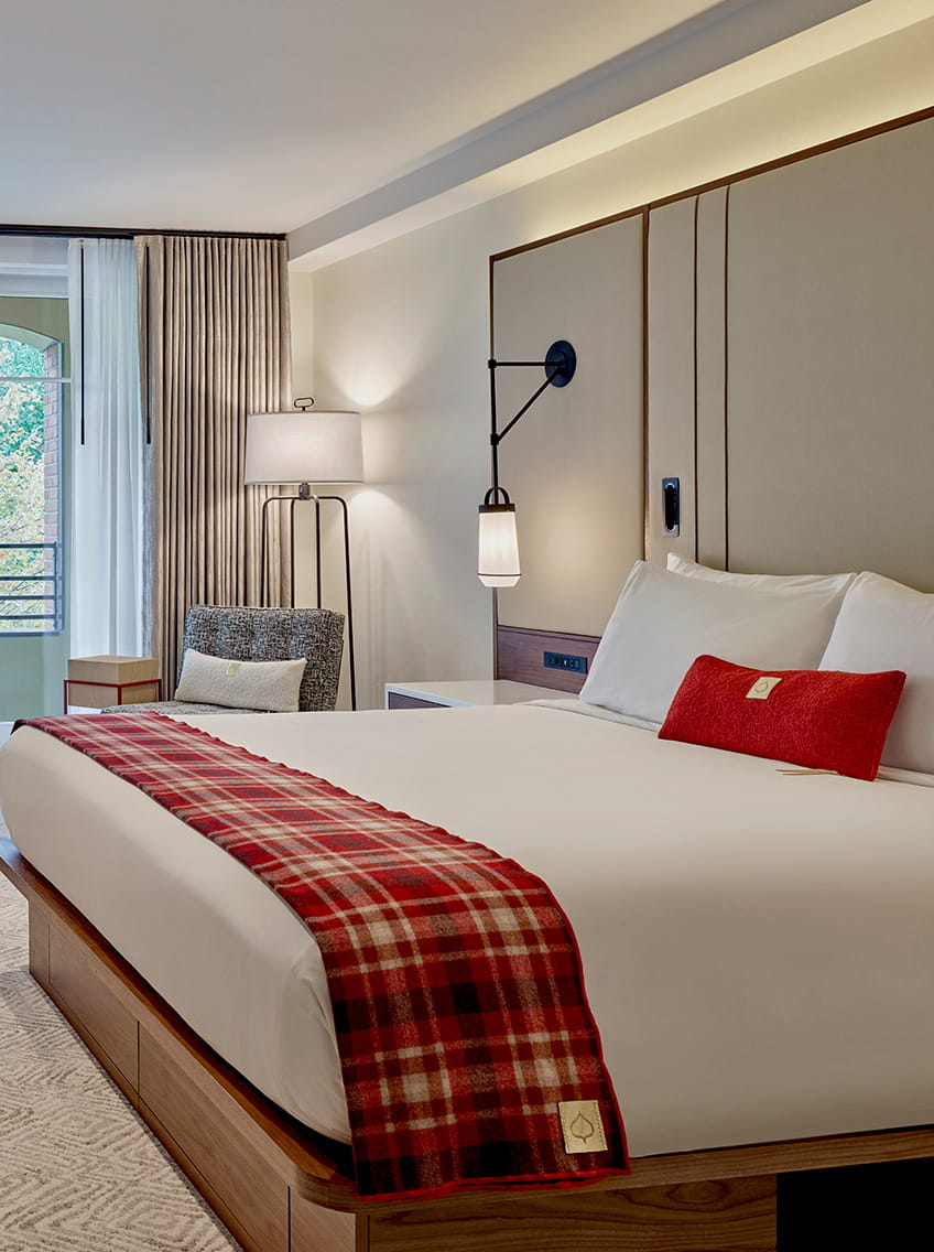 bed in guestroom