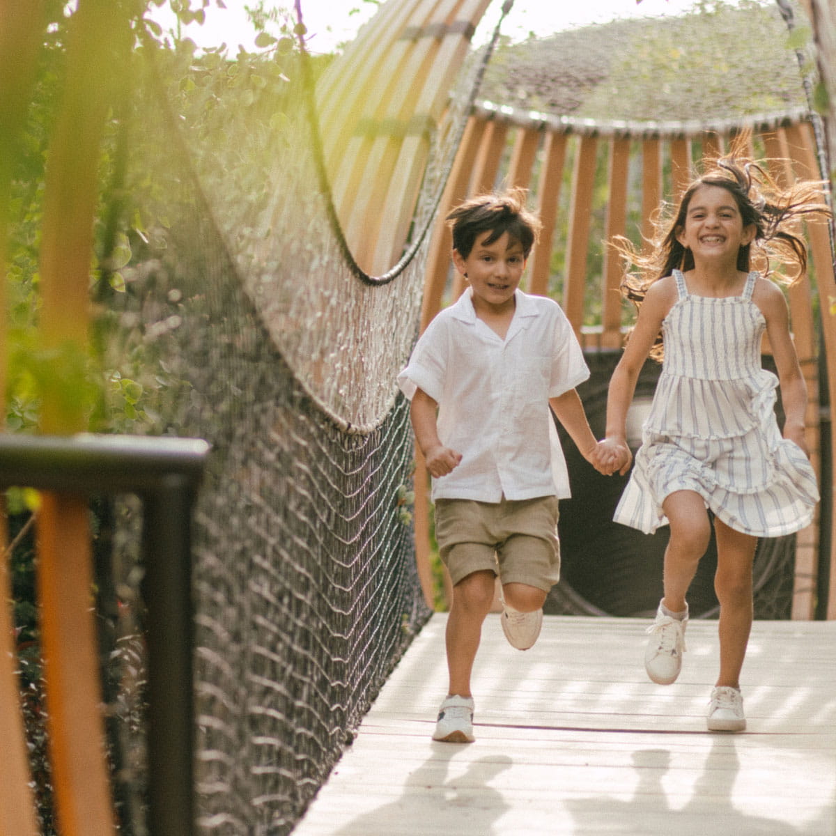 children playing on playground