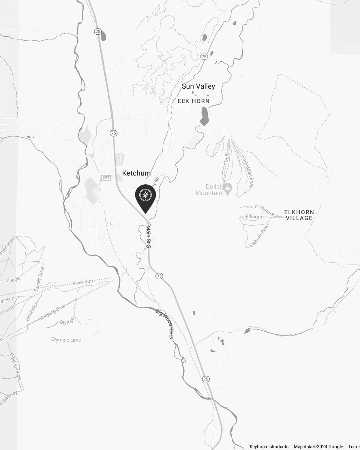 Downtown Ketchum Map