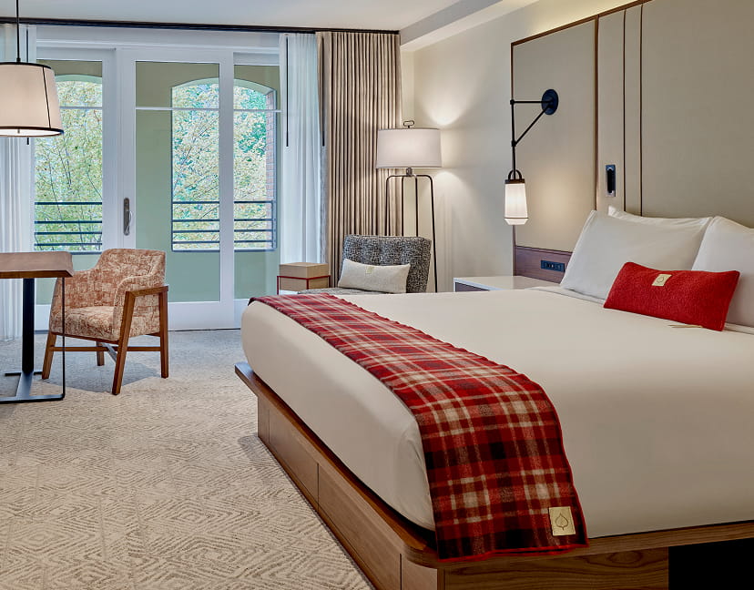bed in limelight aspen guestroom