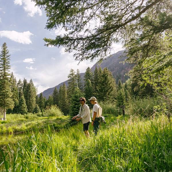 Fly fishers at T-Lazy 7 in Colorado