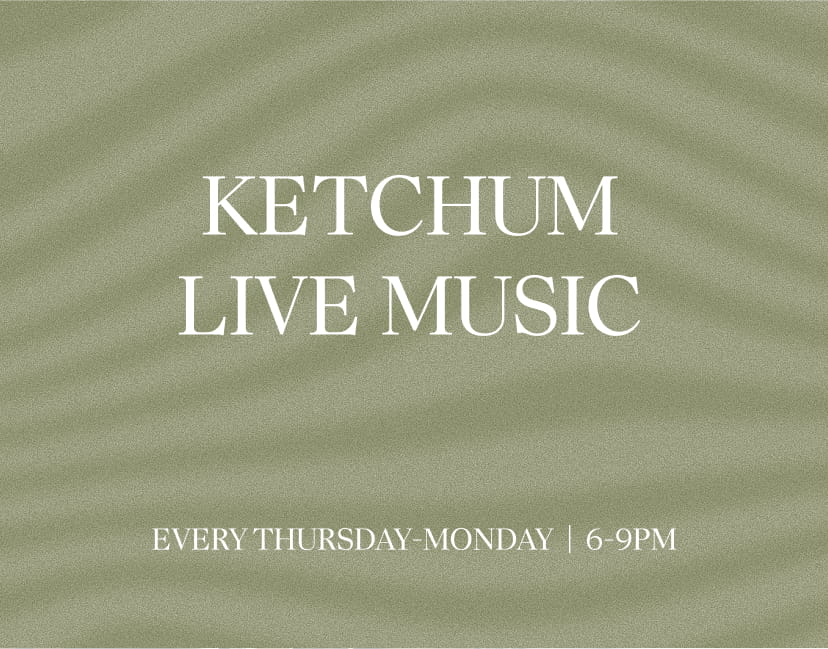 graphic that says "Ketchum Live Music"