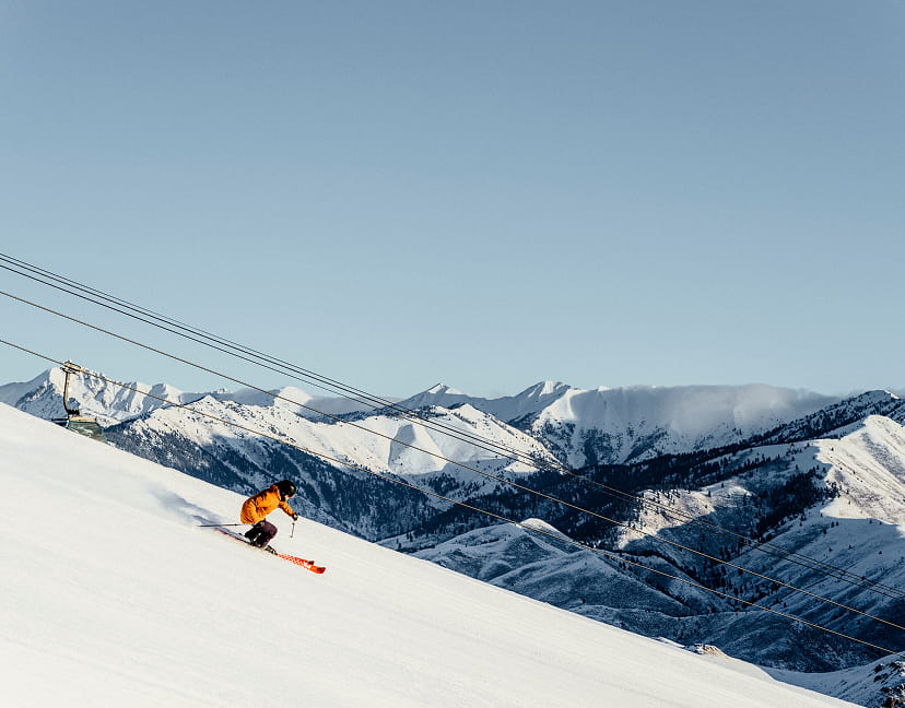 skier on mountain