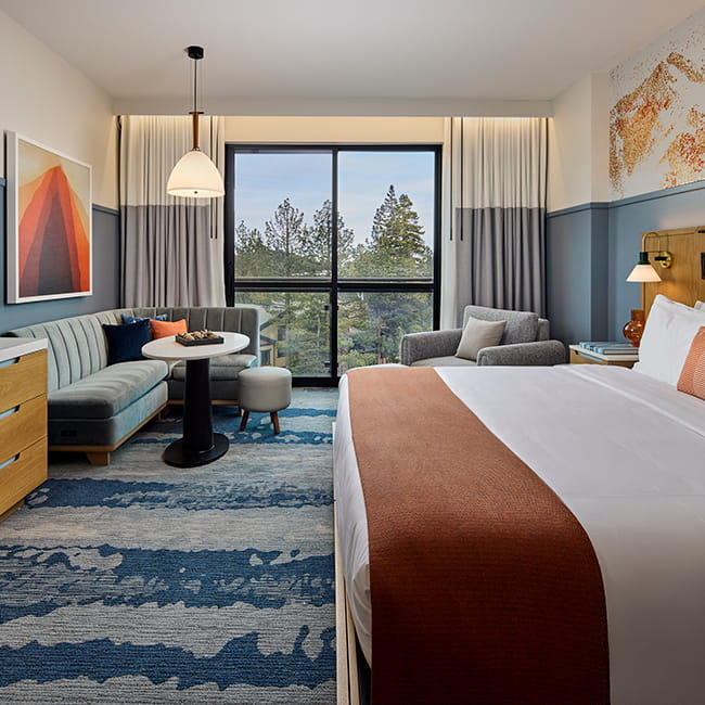 guest room overlooking trees