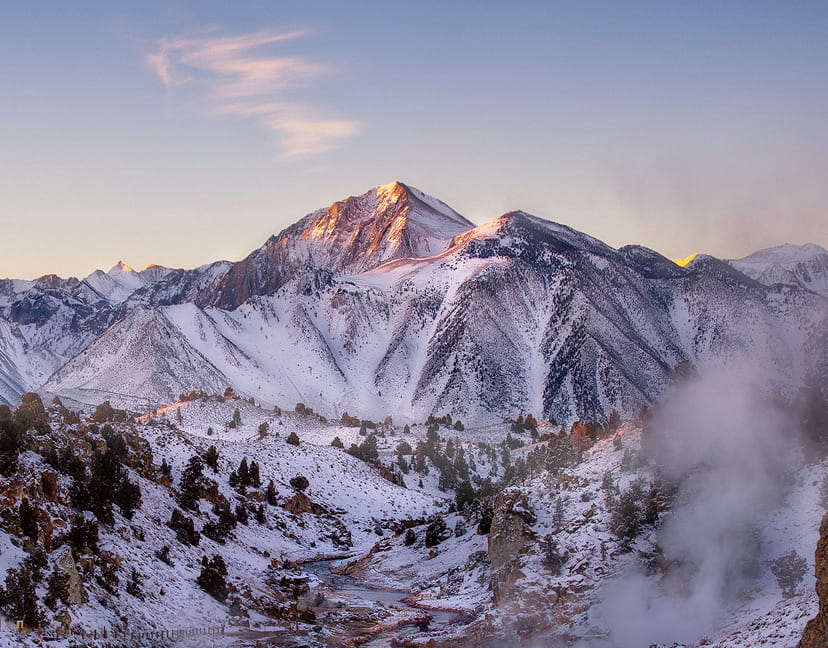 mammoth mountain in winter