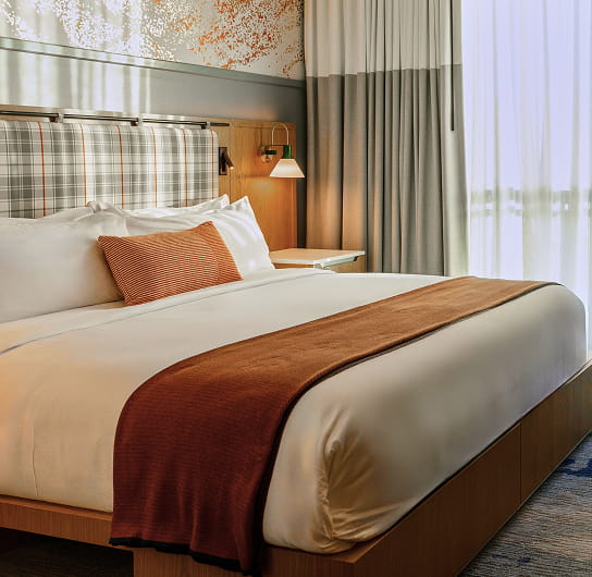 bed in limelight mammoth guest room