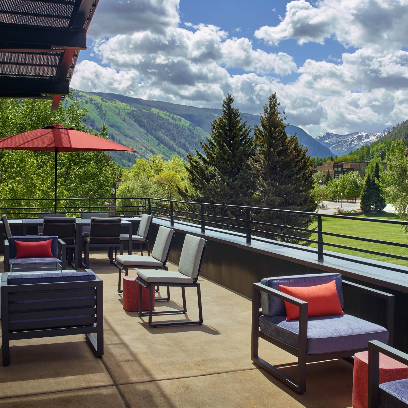 limelight aspen terrace in the summer
