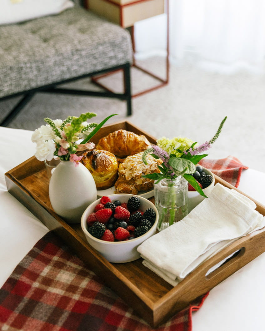 Breakfast in guestroom
