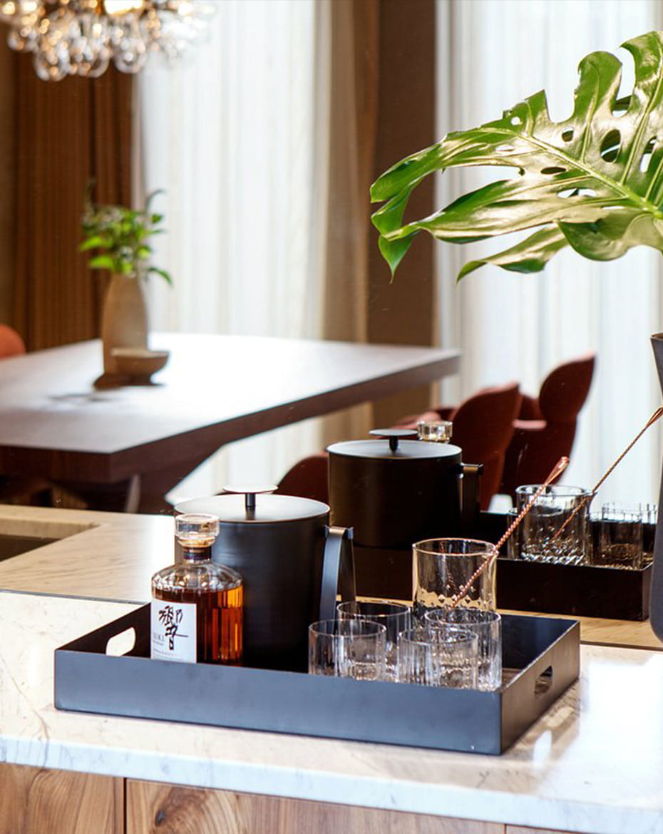 Wet Bar in Limelight Suite