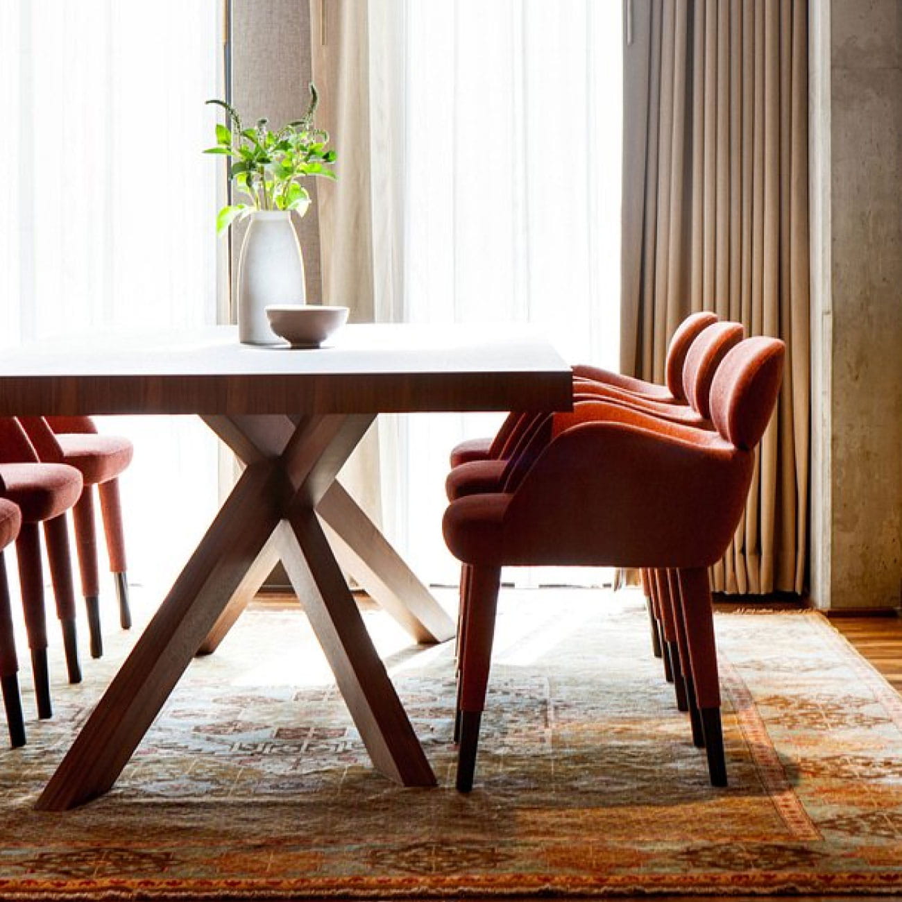 table and chairs in guest suite