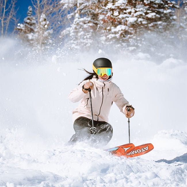 Skier on Aspen Mountain