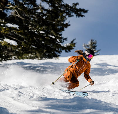 skier skiing down mountain