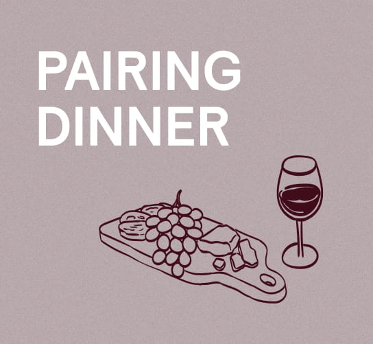 graphic that says "pairing dinner"
