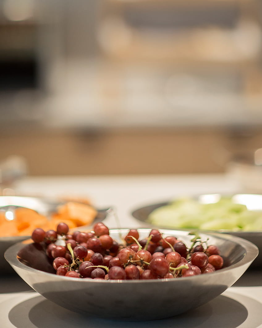 Bowl of grapes at Limelight Ketchum