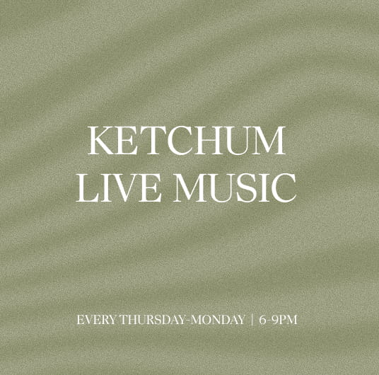 graphic that says "Ketchum Live Music"