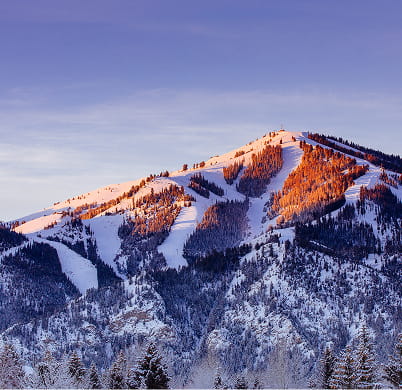 sun valley ski resort in the winter