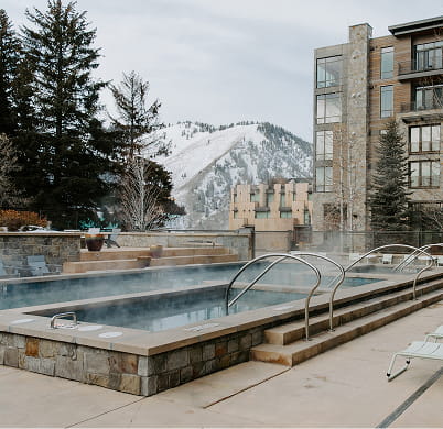 outdoor pool in winter