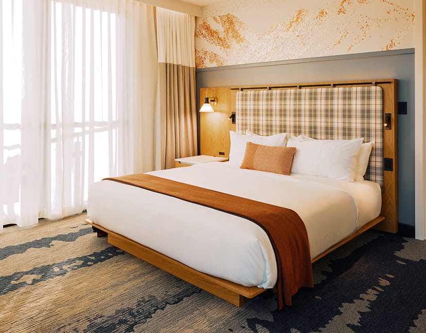 bed in guestroom