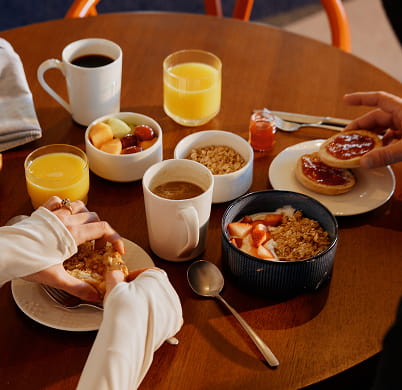 breakfast food on table