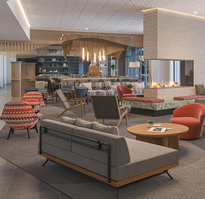 lounge seating at Limelight Mammoth
