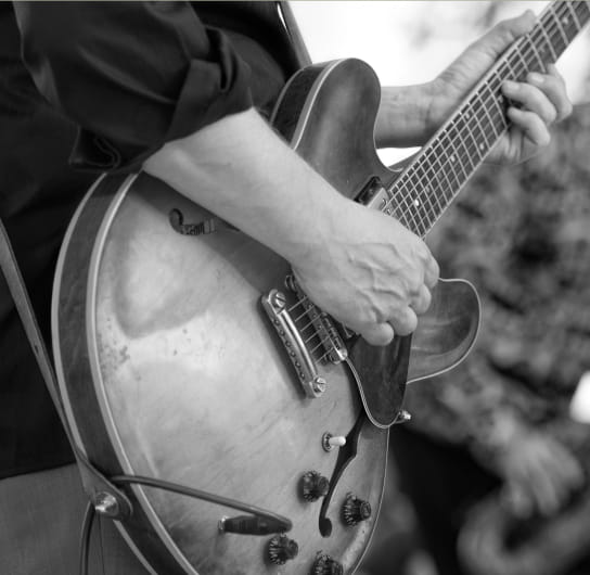 man playing guitar