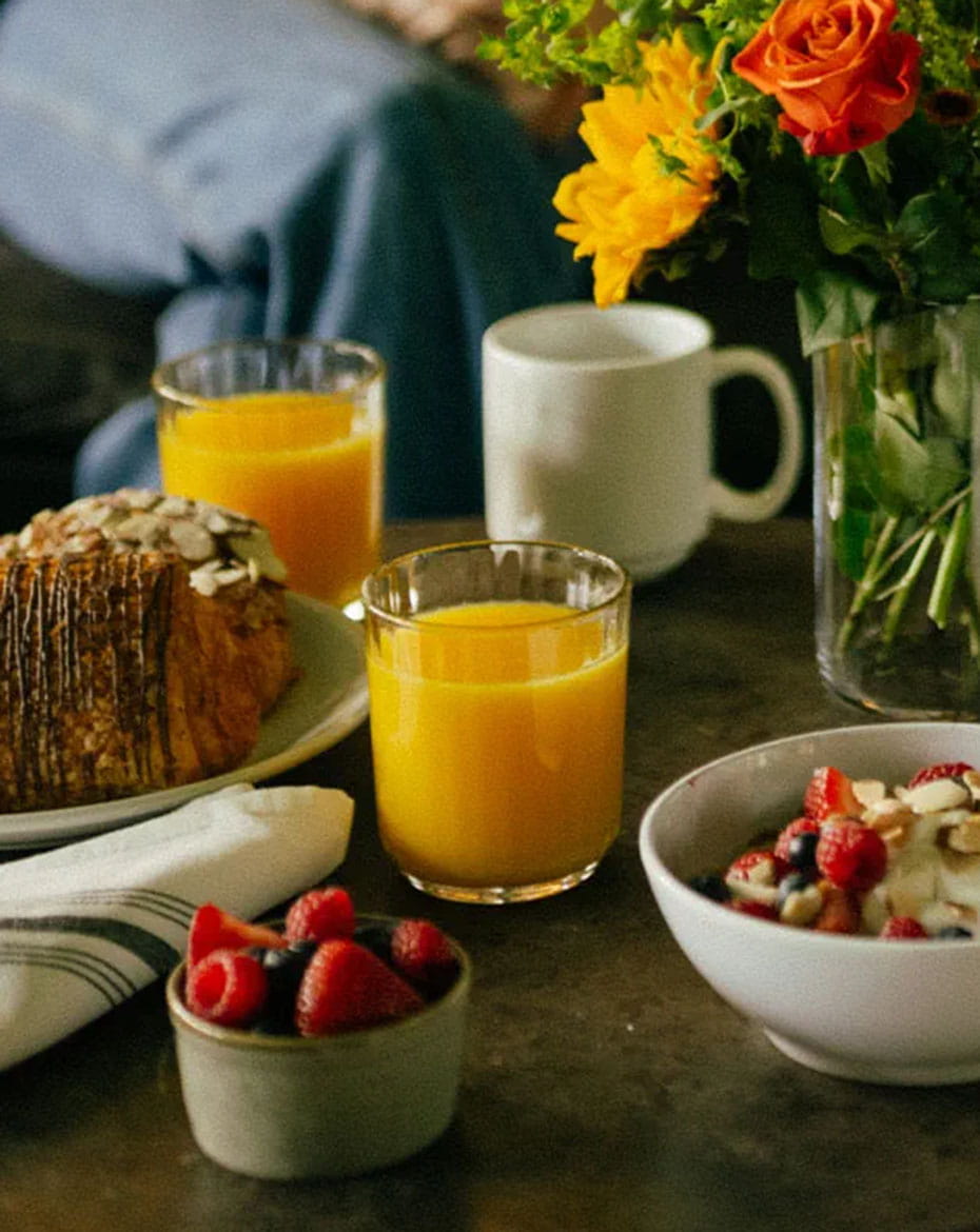 breakfast food on table