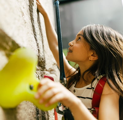 girl climbing