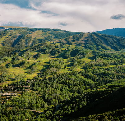 mountains in the summer