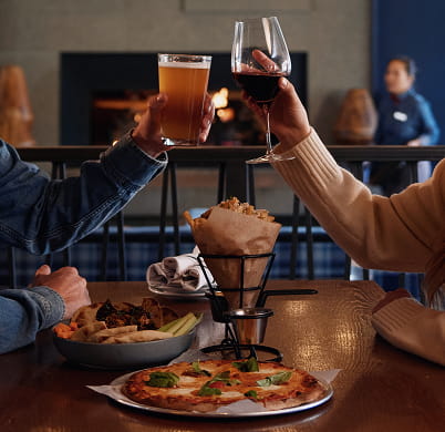 people drinking in lounge
