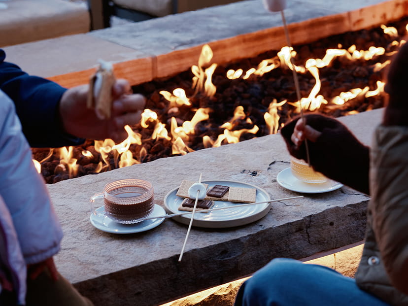 smores by fire
