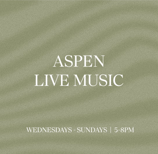 graphic that says "aspen live music"