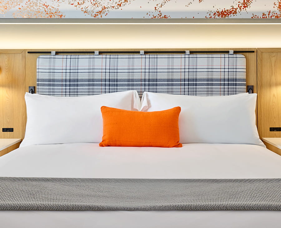 bed in guestroom