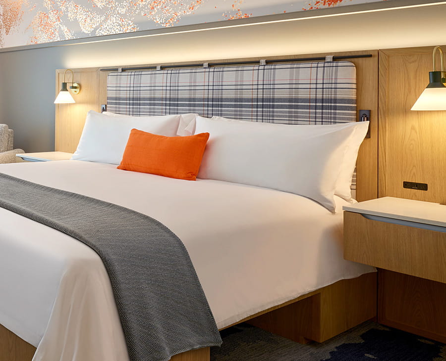 bed in guestroom