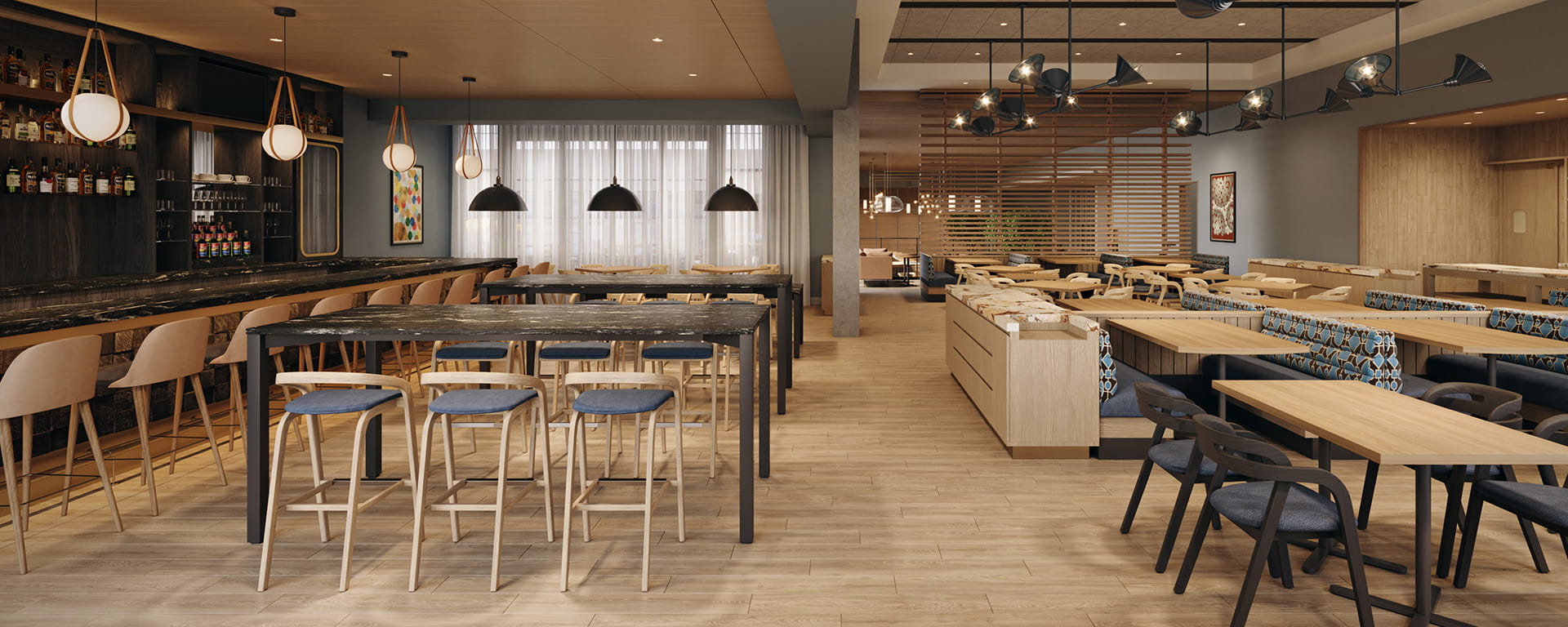 restaurant dining area at limelight boulder