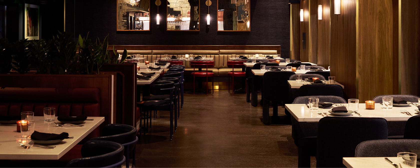 ajax dining room at night