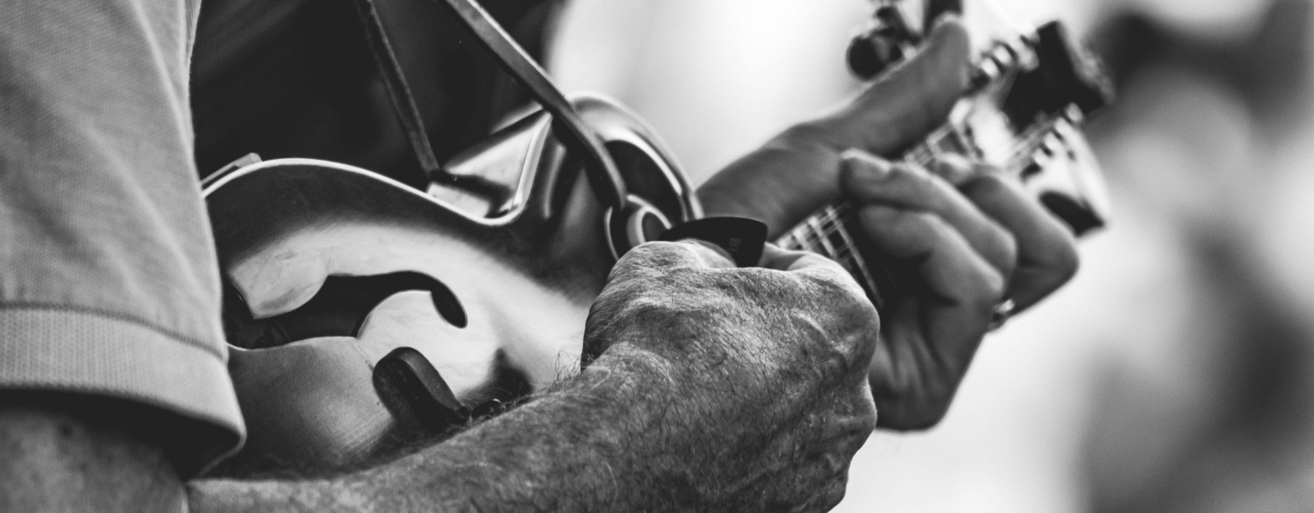 man playing guitar