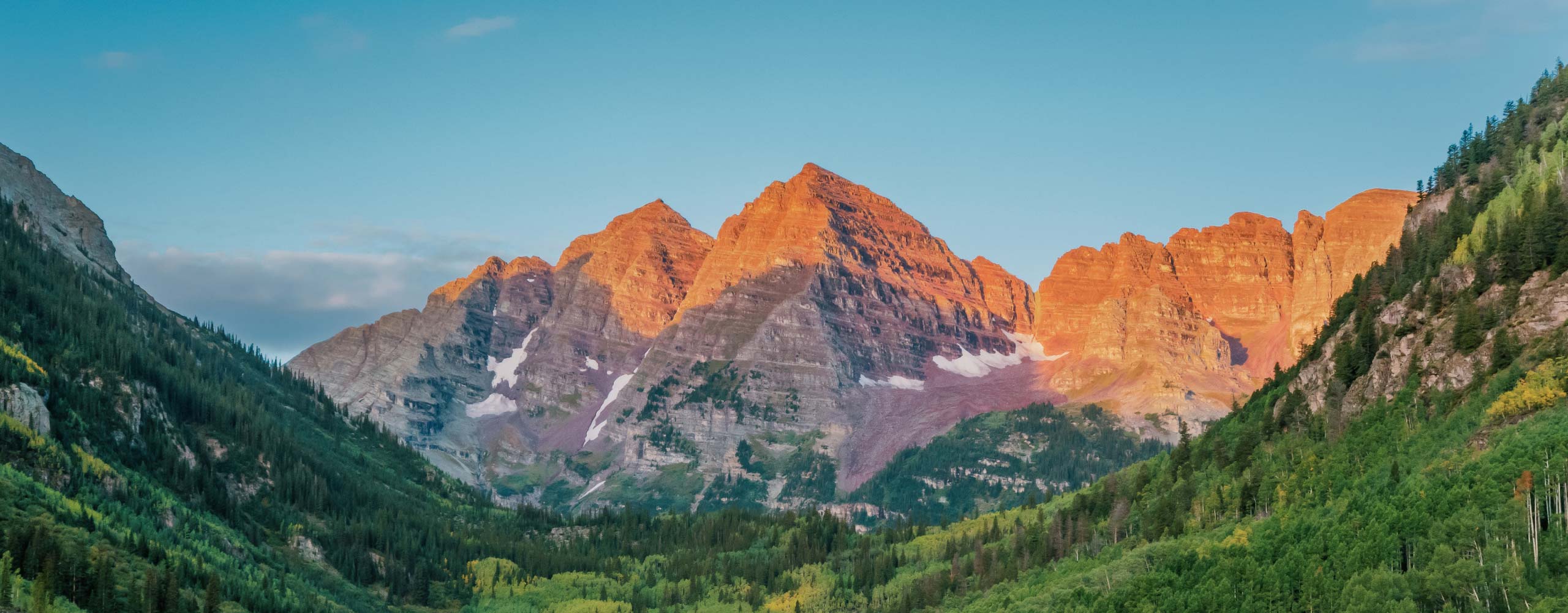 maroon bells at sunrise