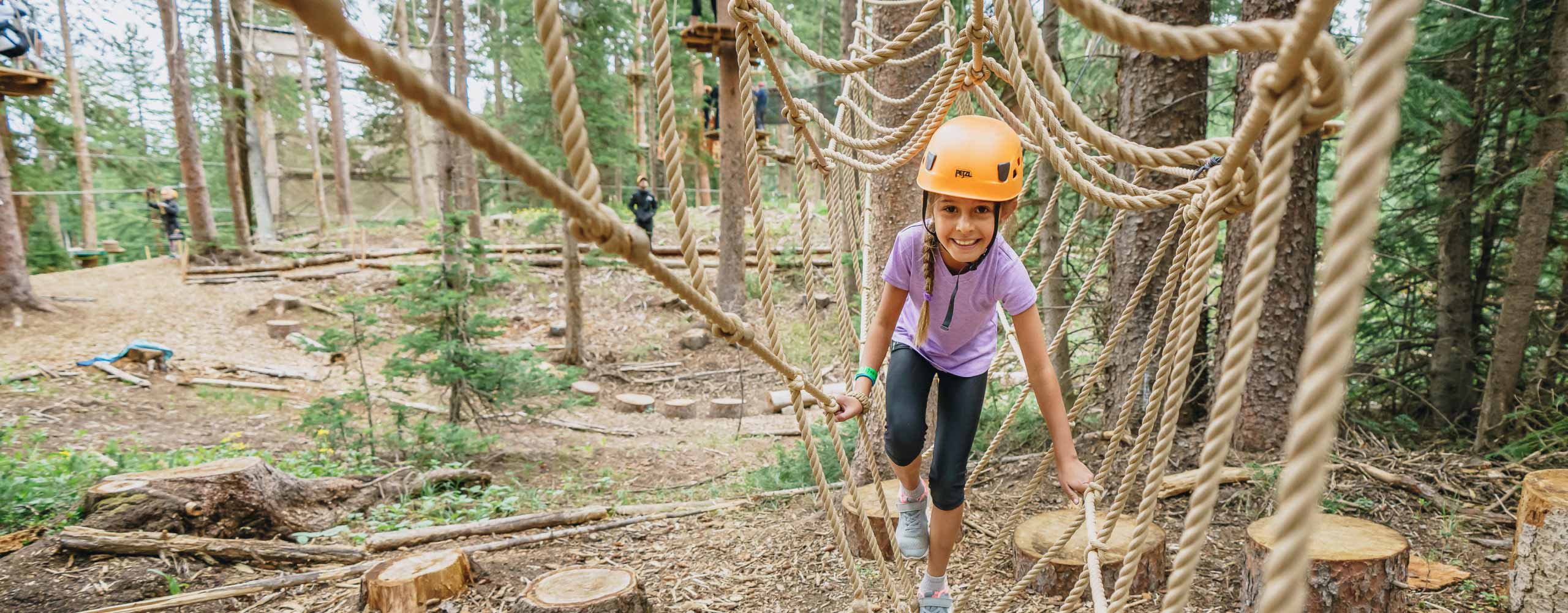 kid playing in lost forest