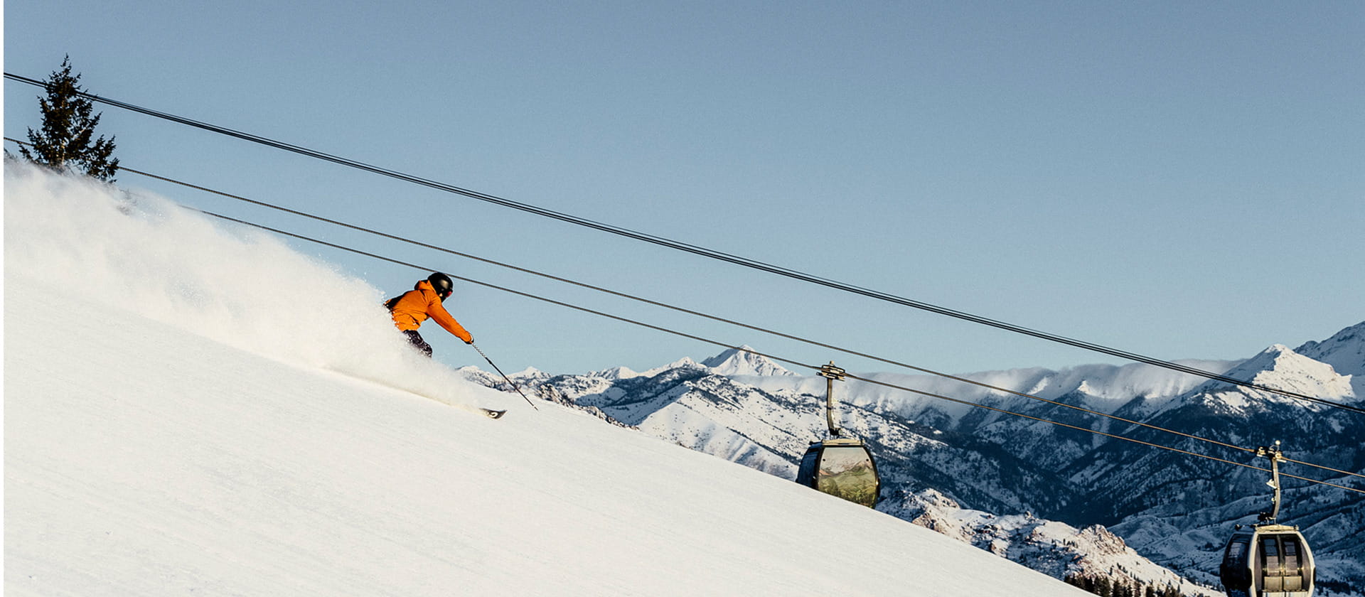 skier skiing down mountain