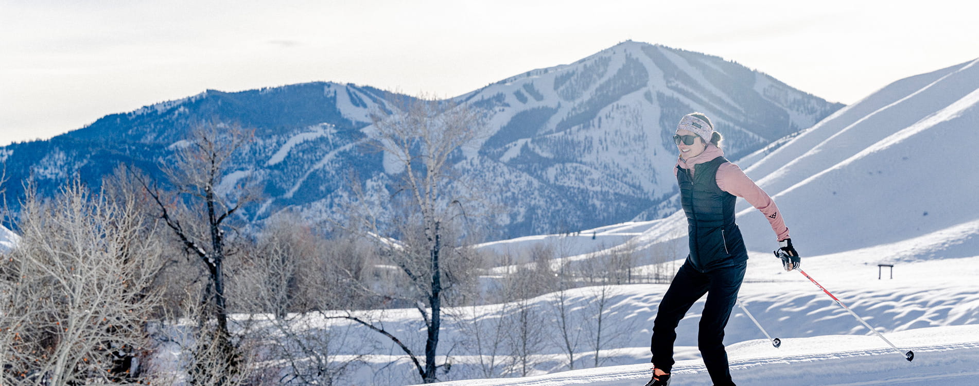 cross country skier skiing