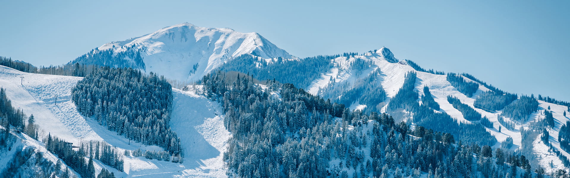 aspen mountain in the winter